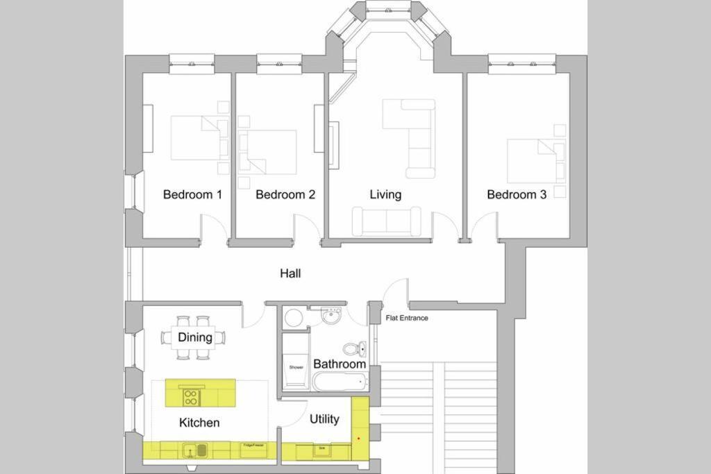 Апартаменты Royal Bank Flat Обан Экстерьер фото